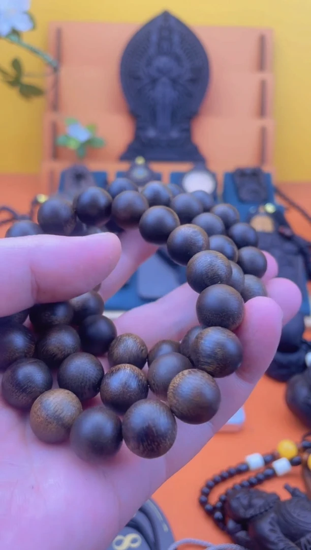 【闪购商品】贡木把件芽庄紫棋楠1.3单圈手串