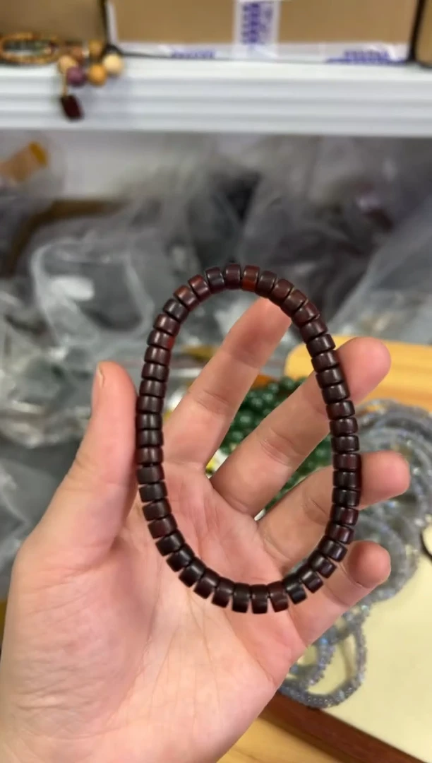 【闪购商品】小叶紫檀手串/手链紫檀木精工药片手链[0567]