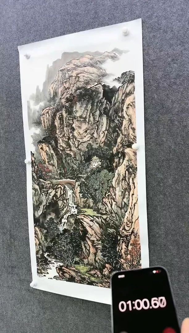 【闪购商品】绘画W-张伦玉-四尺-山水国画