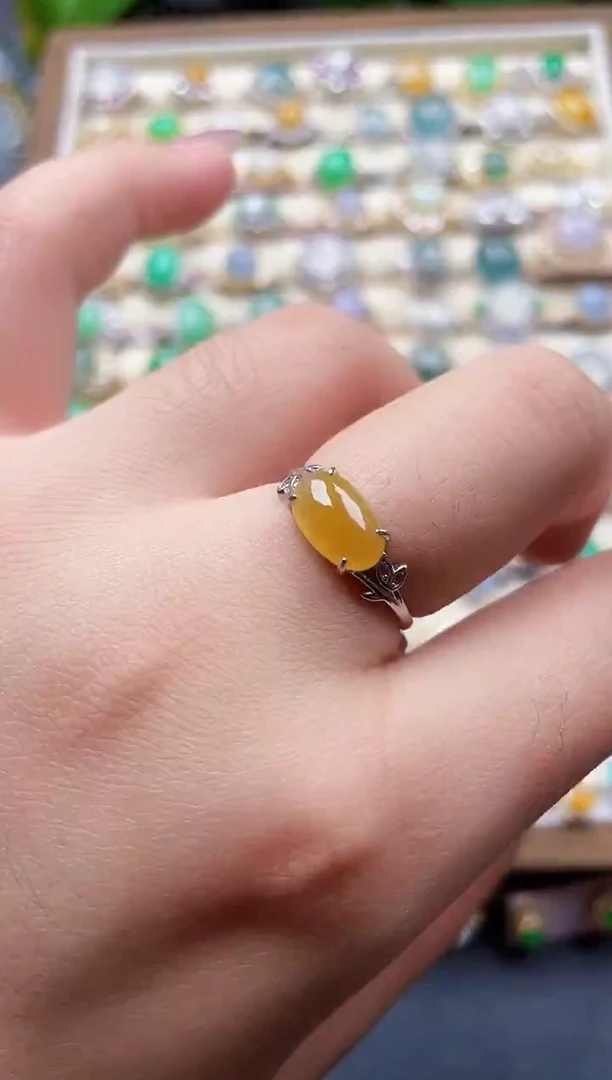 银S925镶嵌戒指翡翠53