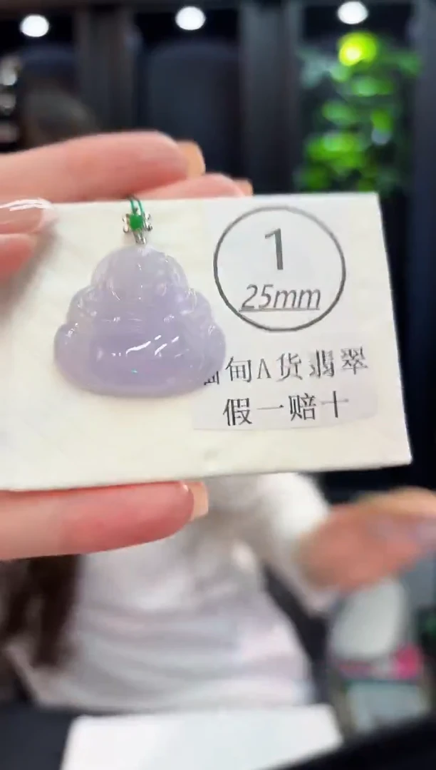 颈饰18K金镶嵌翡翠 缅料A货/支持复检/一件