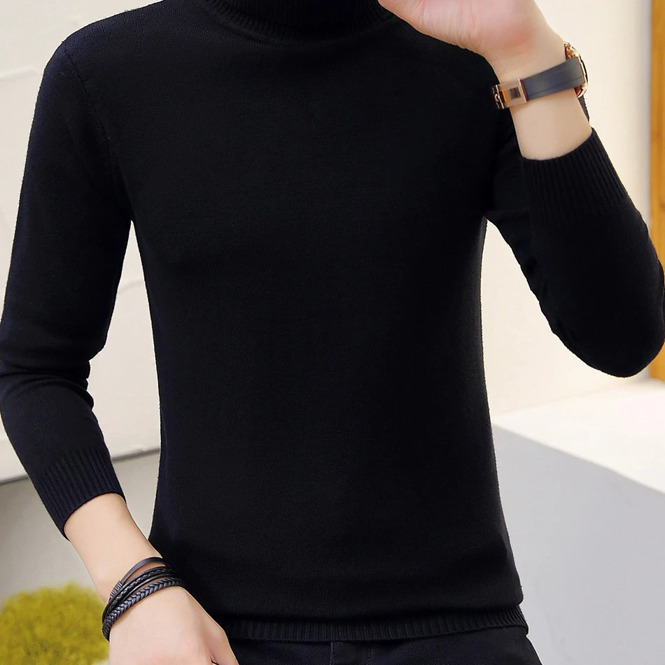 恒杉洋春秋装毛衣男士韩版修身潮流上衣打底衫针织衫线衣纯色衣服