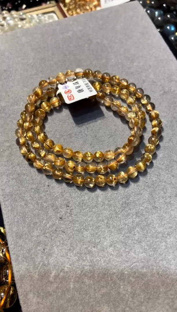 【闪购商品】水晶872-未镶嵌钛金透体三圈6mm+