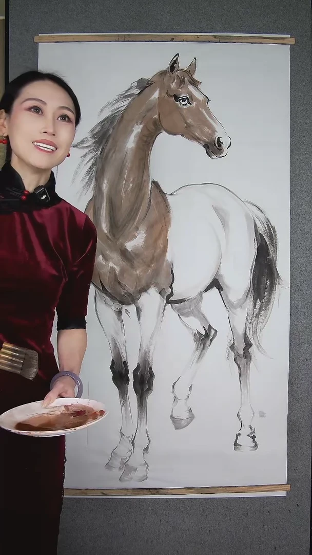 卉卉直播间画作生宣 6尺