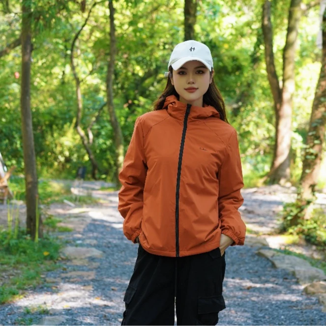 新款五防休闲防风连帽羊毛龙膜轻暖衣#852