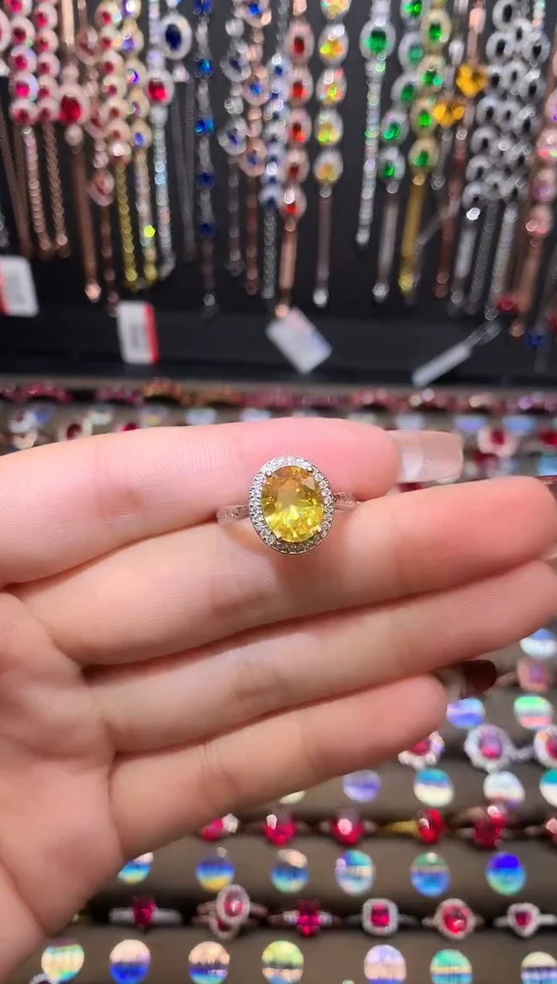 【闪购商品】水晶戒指银S925镶嵌银色      810
