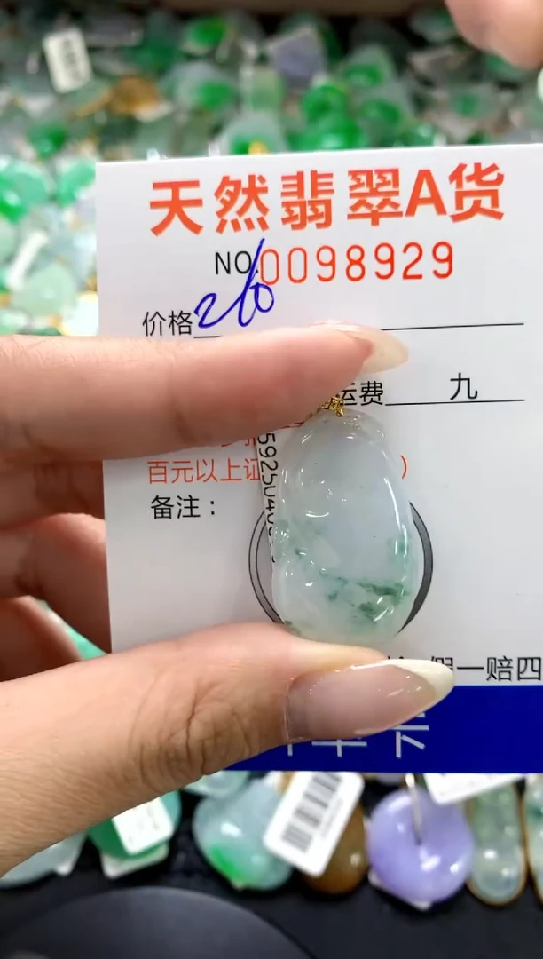 翡翠18K金镶嵌颈饰1111111111111111