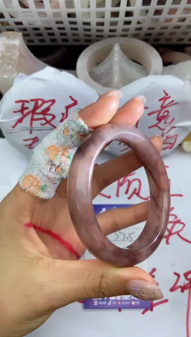 未镶嵌手镯石英质玉瑕疵A169+57/58