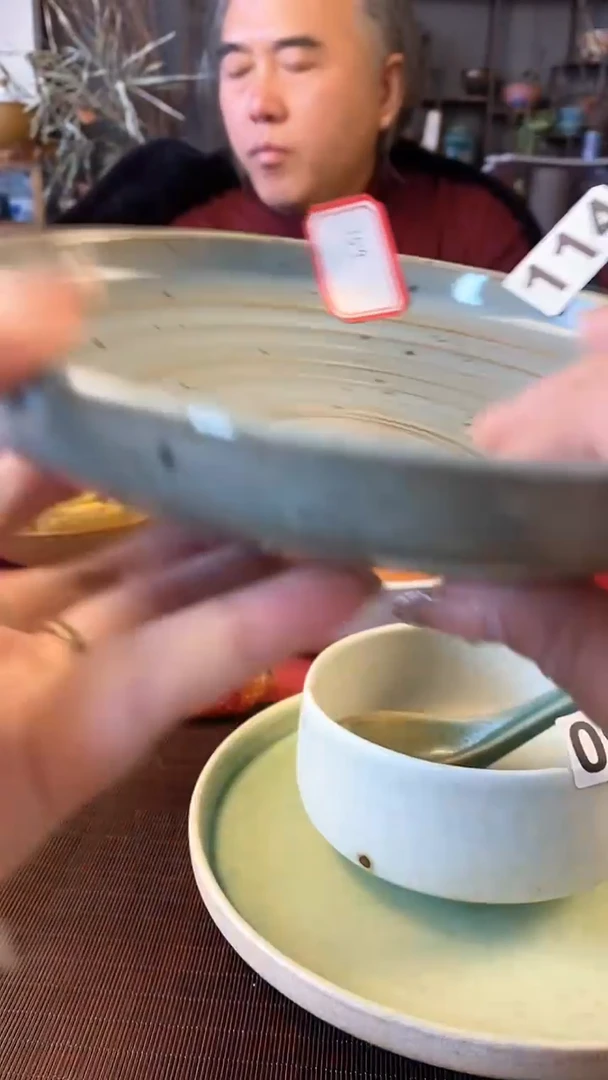 【闪购商品】碗114蓝碟螺纹盘