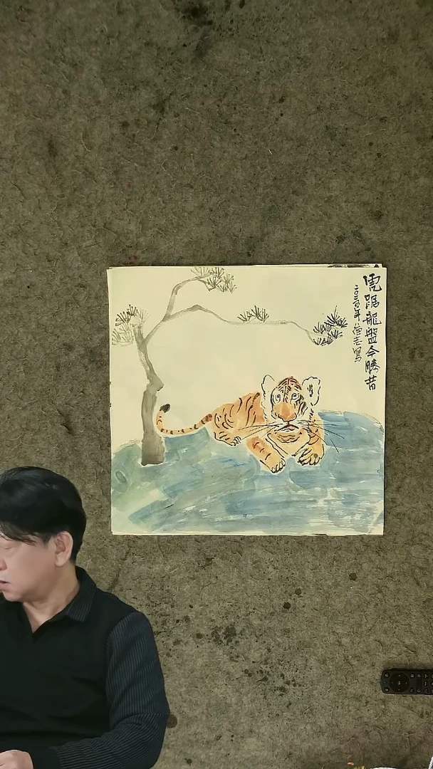 国画温德志老师 国画 禅意小品  40*40cm