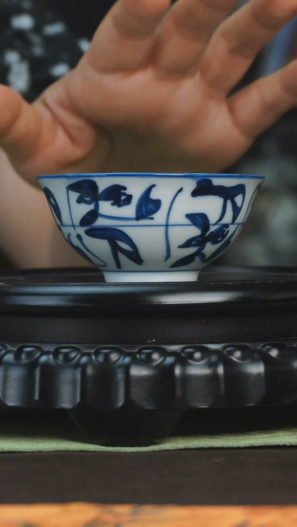 杯子景德镇茶花纹 刀子杯