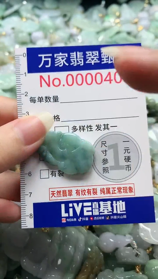 吊坠(不含链)未镶嵌翡翠0406