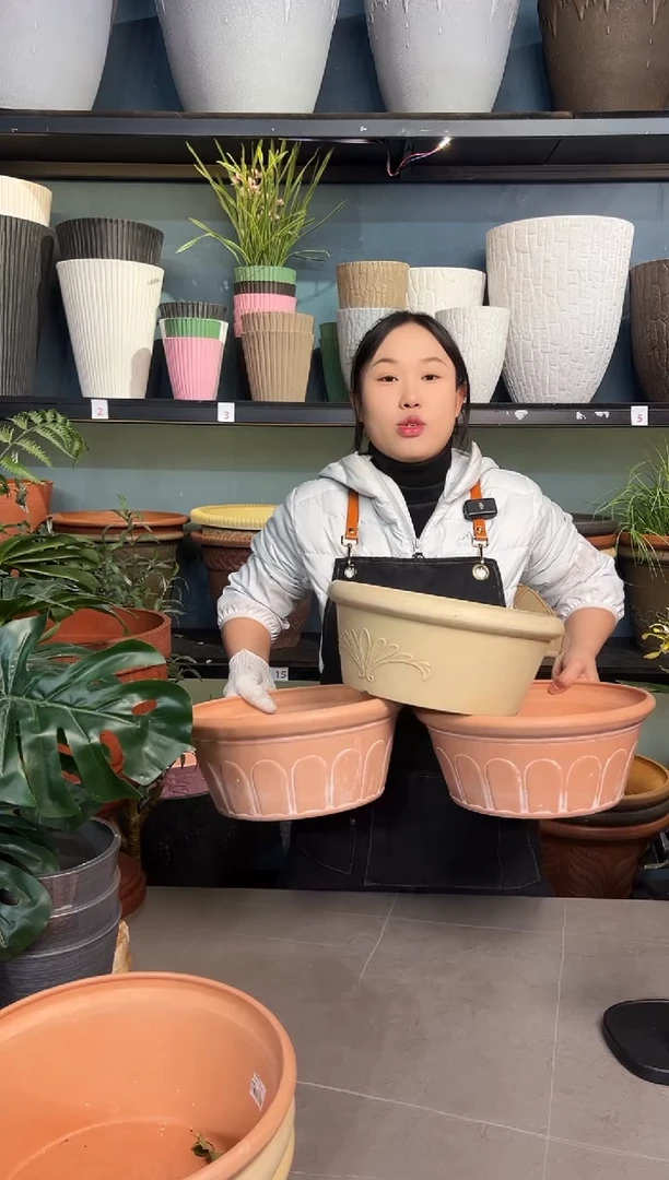 30*13/AAC30/TA30【三只装】2粉色1白外贸尾单小花盆