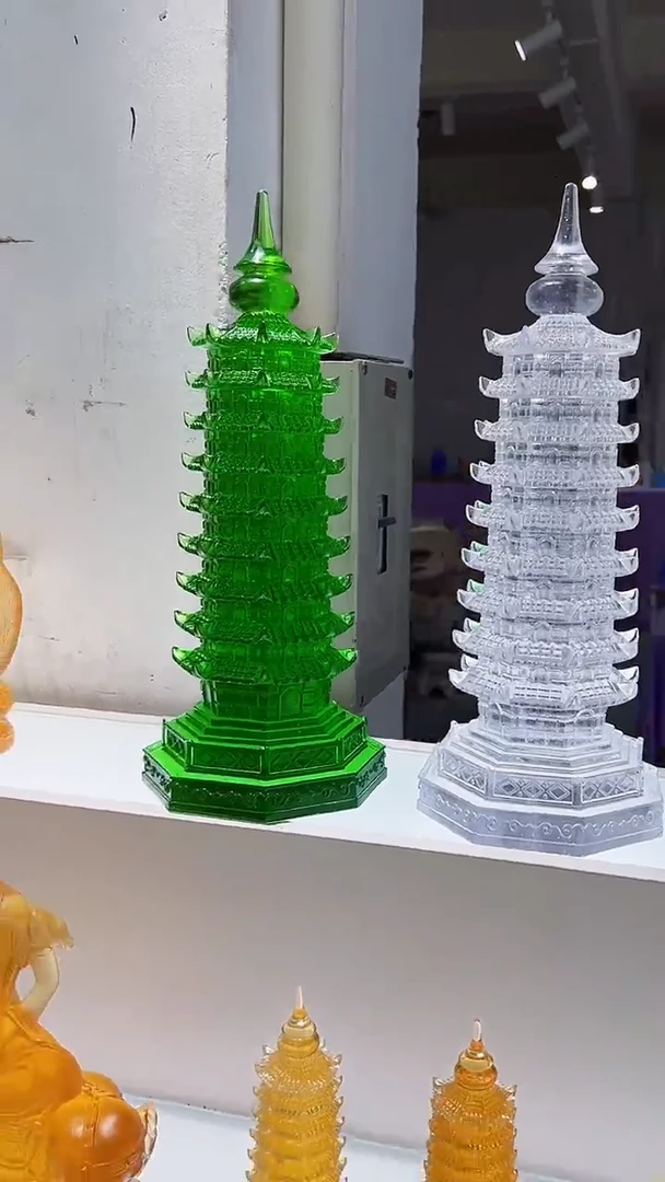 手工艺品琉璃轮*古法琉璃 摆件