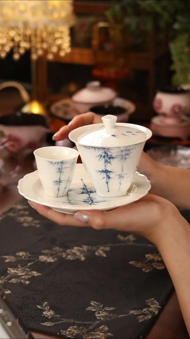 青花竹逸三件套哈哈哈哈