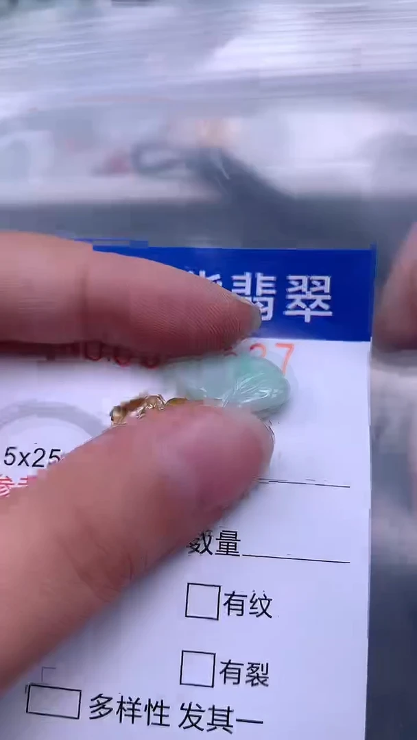 翡翠未镶嵌吊坠(不含链)1