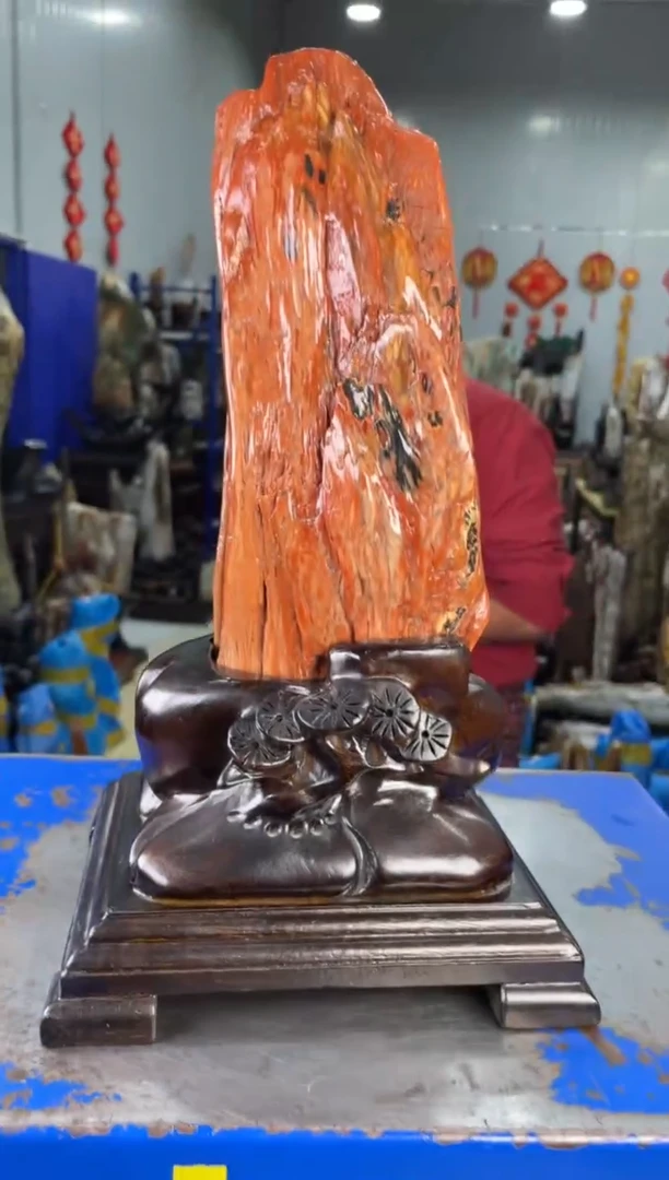 【闪购商品】硅化玉摆件未镶嵌55