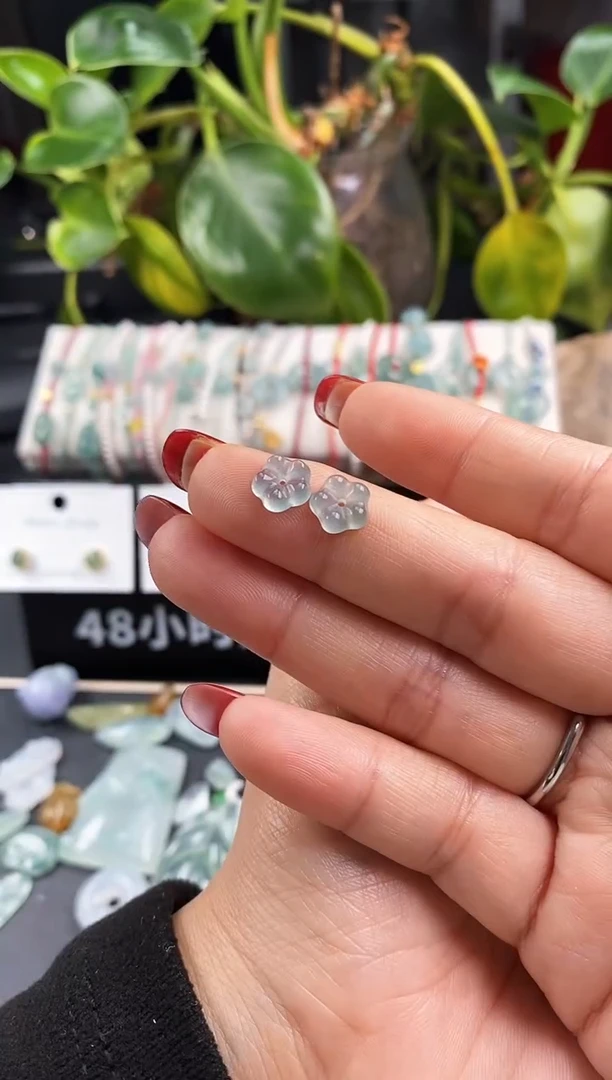【闪购商品】翡翠戒指未镶嵌小花