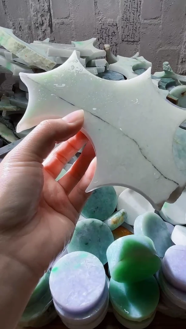 裸石翡翠天然翡翠A货古 南 754