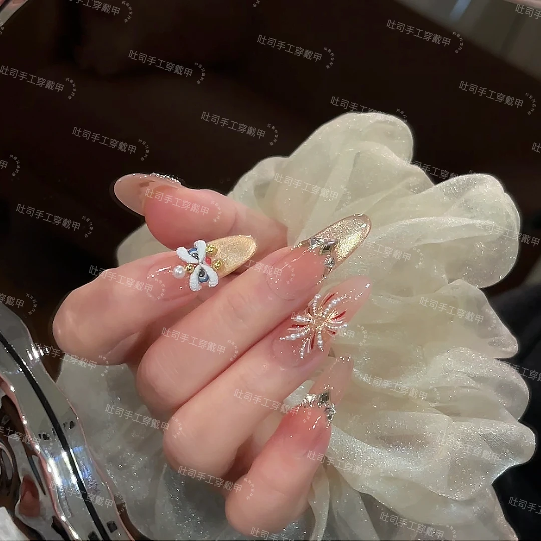 【烟花】纯手工穿戴甲美甲 TS