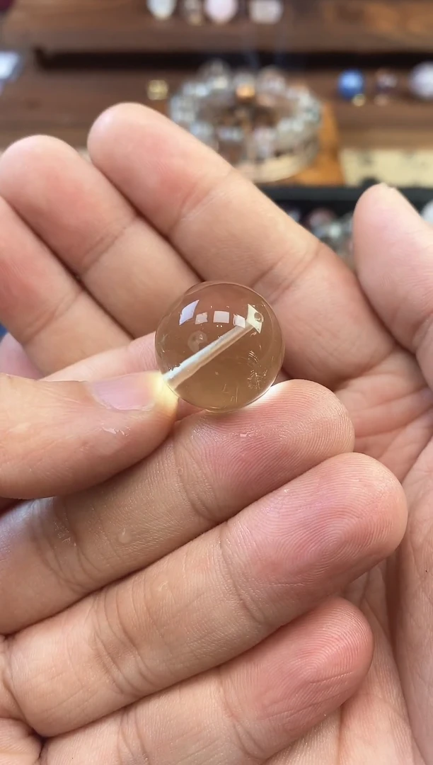 未镶嵌珠宝半成品黄晶双A黄水晶19.53M