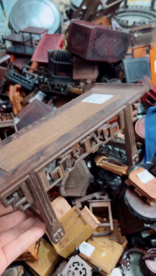 木97鸡翅木琴桌底座花架摆件处理