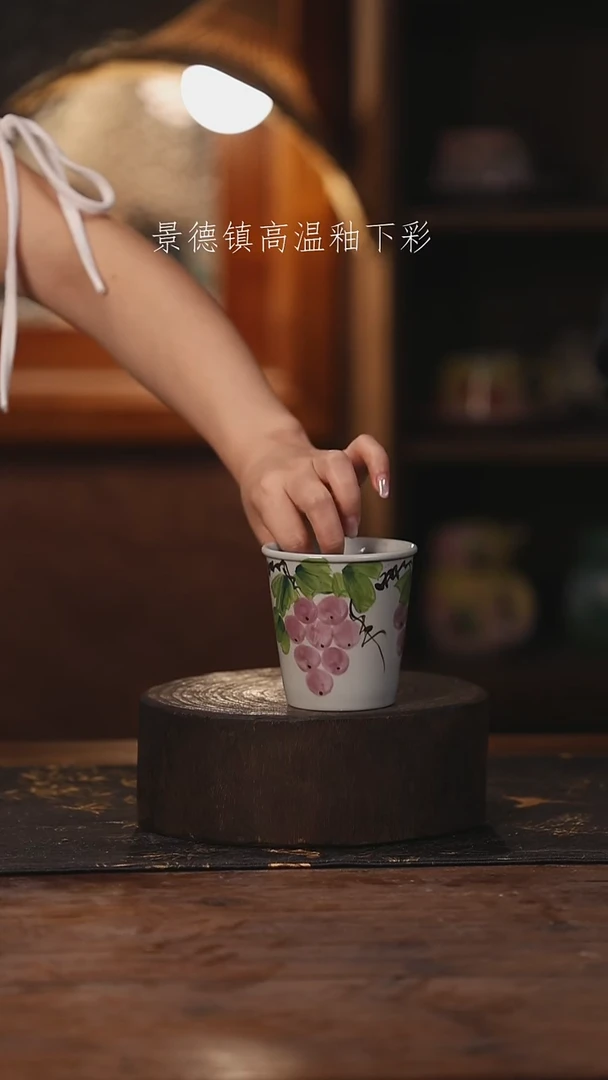 陶瓷景德镇高温釉下手绘陶瓷165