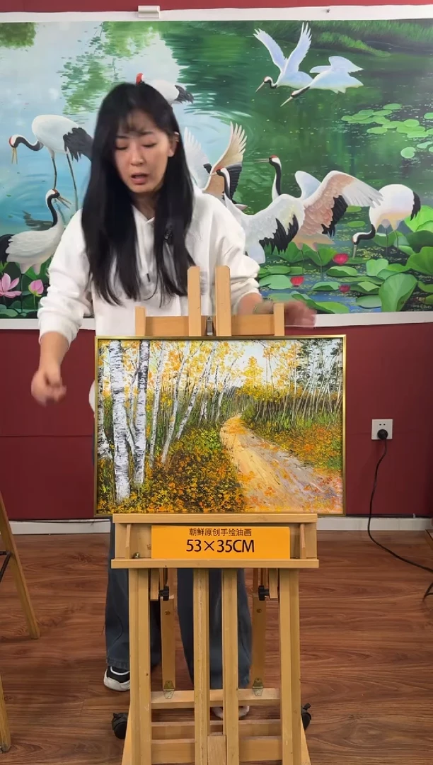 油画【69号】约53*35cm丨朝鲜原创纯手绘孤品油画丨顺丰包邮