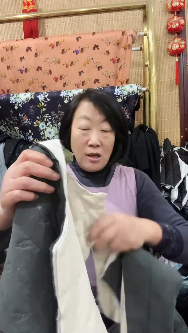 （小孩140码）开衫款童装双面德绒含羊毛蚕丝灰色裁片一件