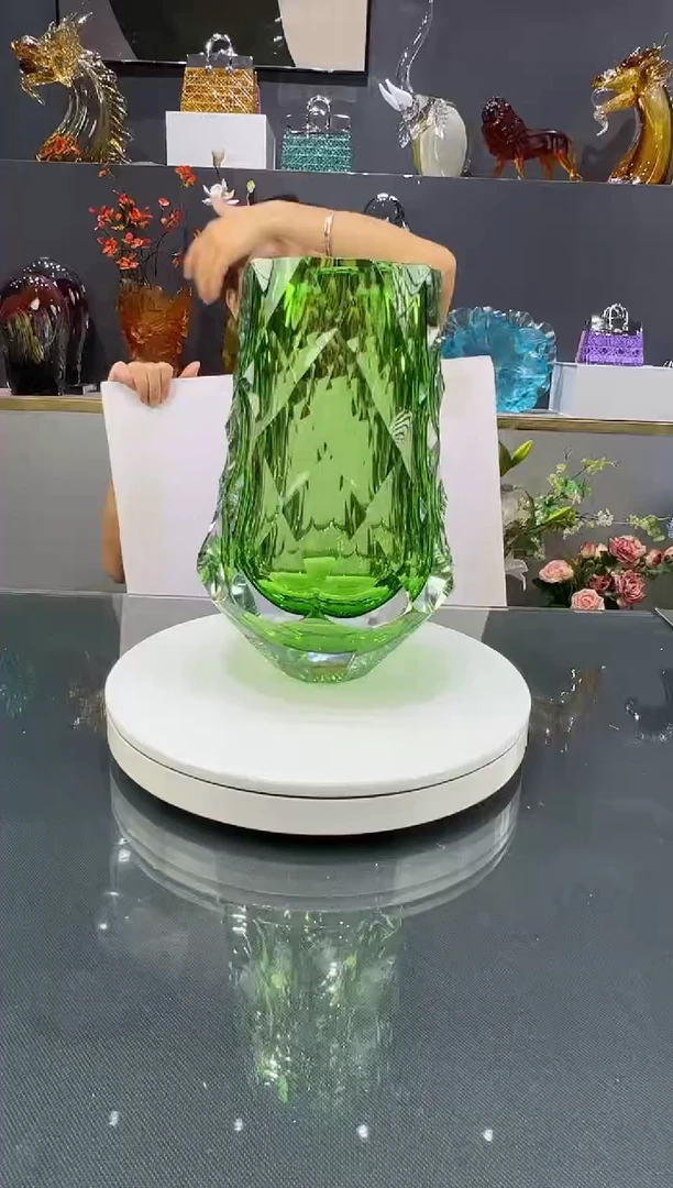 琉璃水晶琉璃花瓶1个