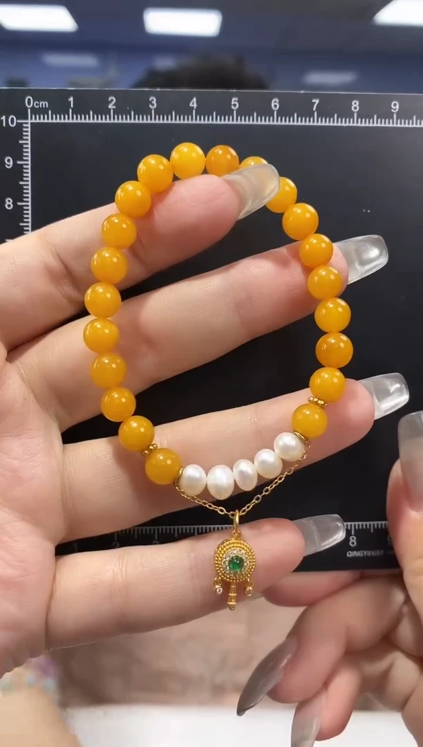 未镶嵌蜜蜡手串DSL8596