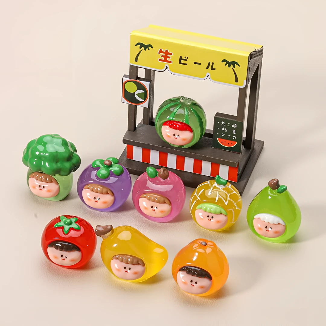 【直播拆】新款夜光高透大水果莉莉丝树脂DIY创意摆件