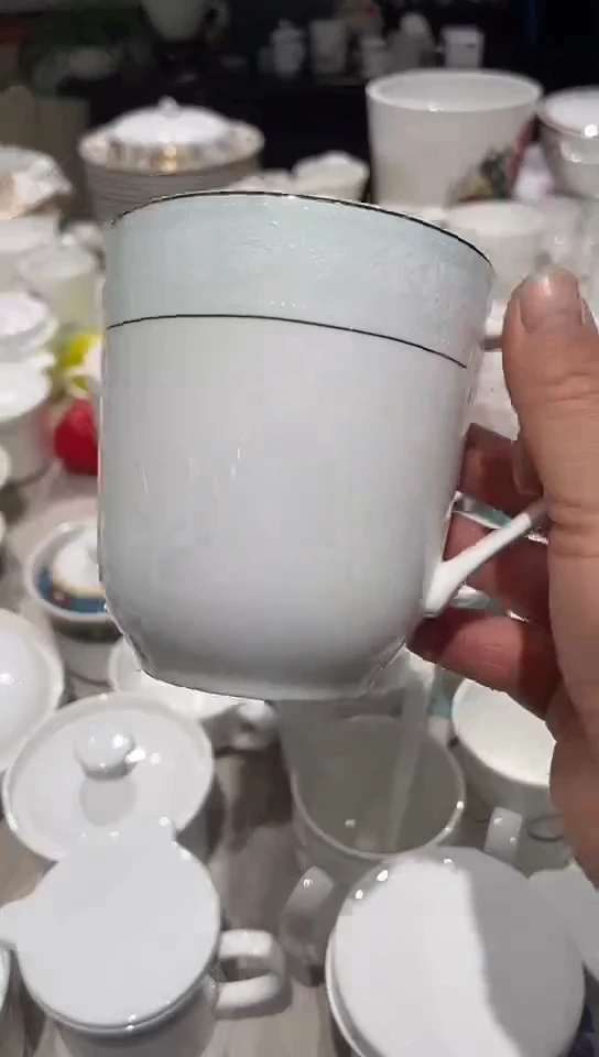 瓷杯子2个隆达骨瓷