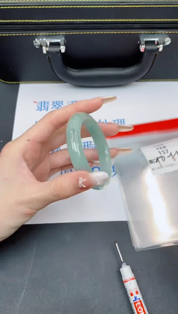 未镶嵌手镯翡翠有瑕疵NO退换-157