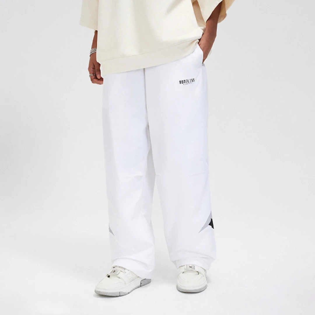 C04(ST)-52353-BON分割撞色运动伞兵裤