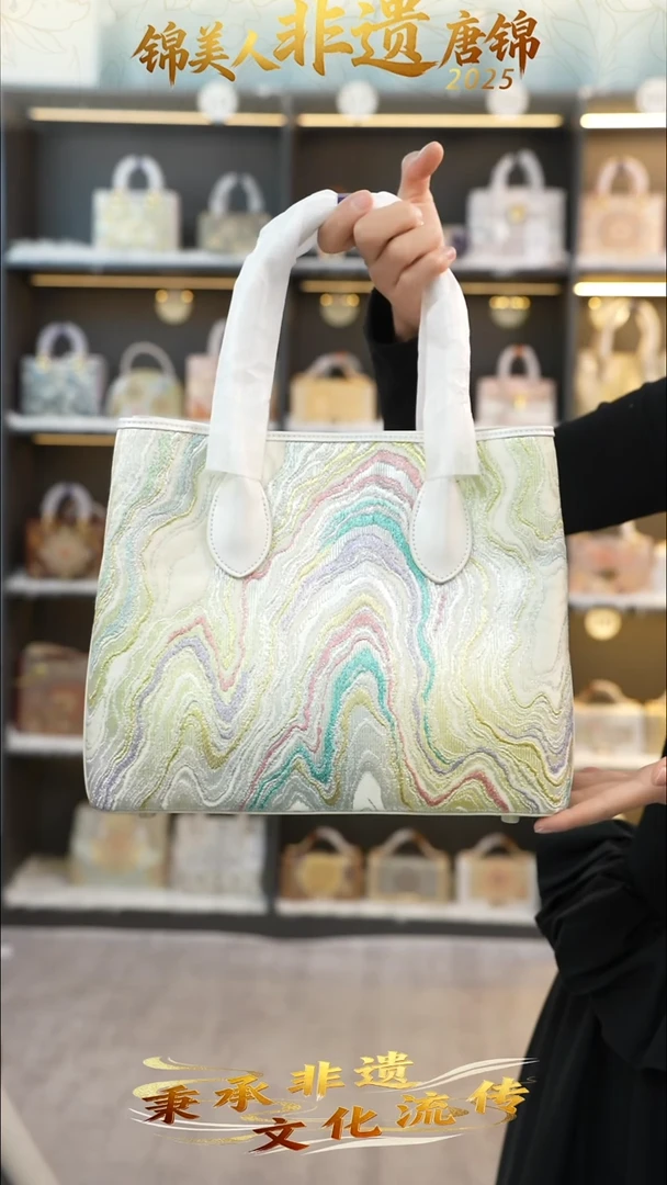 织绣6非遗唐锦花园包【小礼物】