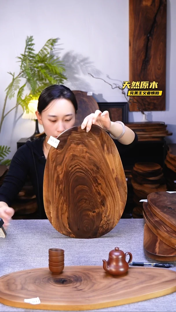 木北美黑胡桃原木.干裂疤结不属于商品质量问题完美主义者慎拍