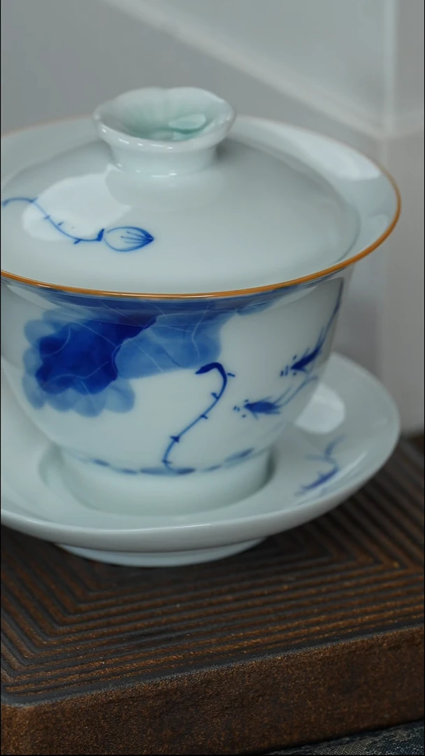 【白瓷叶升5件套】【礼盒装】