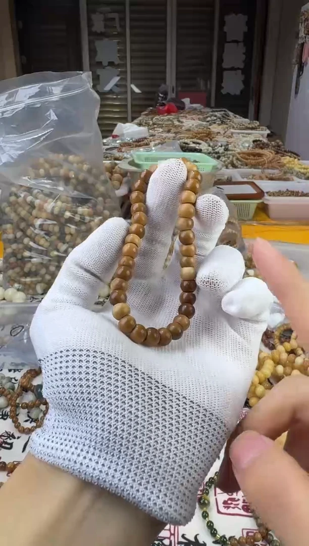 【闪购商品】库克手串07-库克蒜瓣大肠有冰裂纹微瑕 高抛