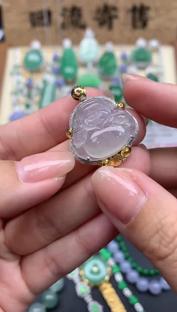 【闪购商品】翡翠颈饰18K金镶嵌182-中国好珍宝