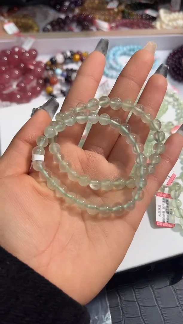 【闪购商品】葡萄石手绳未镶嵌16多样性发其一7+