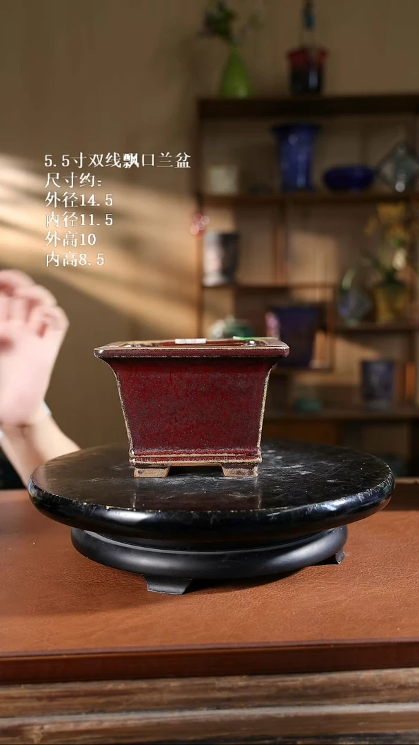 5.5寸双线飘口兰盆 口部变形973