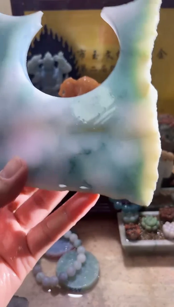 未镶嵌挂件翡翠A货常星8138