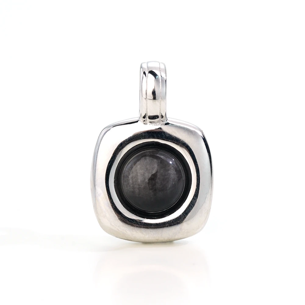 [言织]银曜石吊坠（不含链）46886