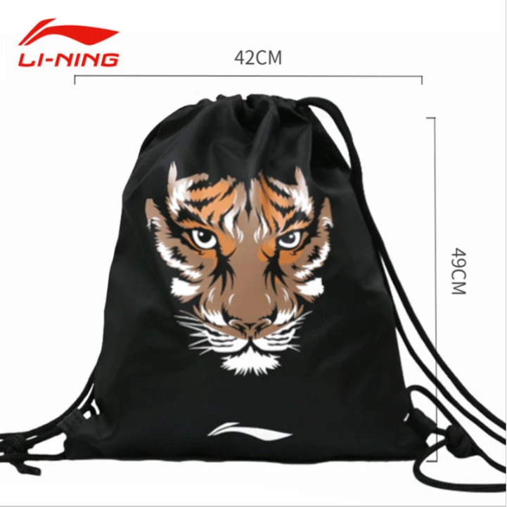 李宁抽绳收纳包青少年干湿分离男专用装备大容量双肩泳衣背包