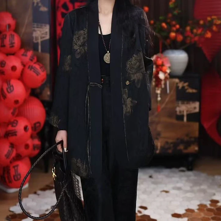 【星语】新中式复古显瘦春秋宽松国风休闲潮流时尚百搭上衣薄款