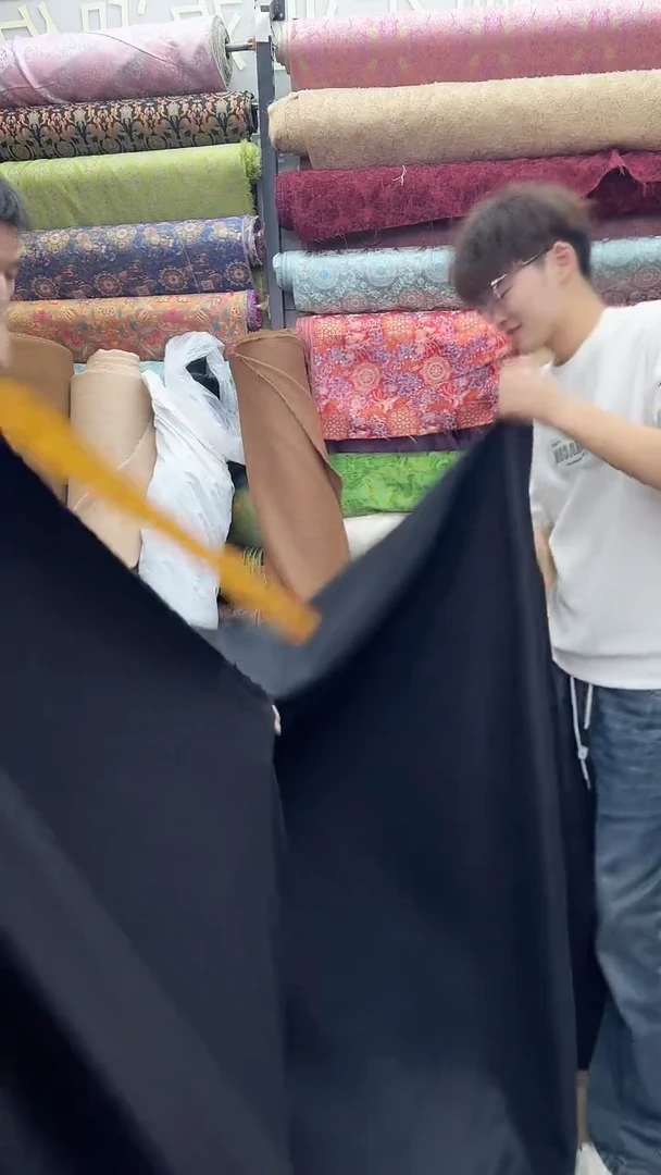 48号黑色斜纹精仿羊绒半米