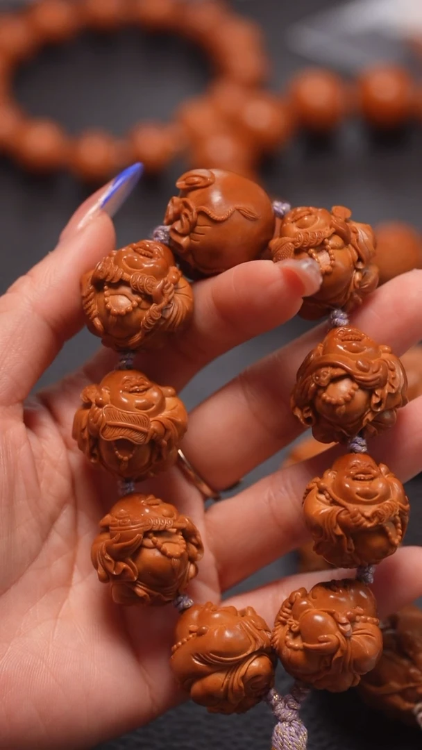 手串橄榄核2.5八宝弥勒