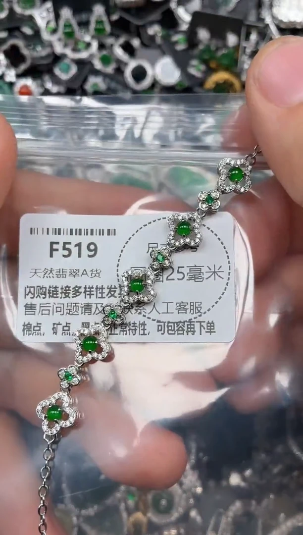 颈饰未镶嵌翡翠F519手链