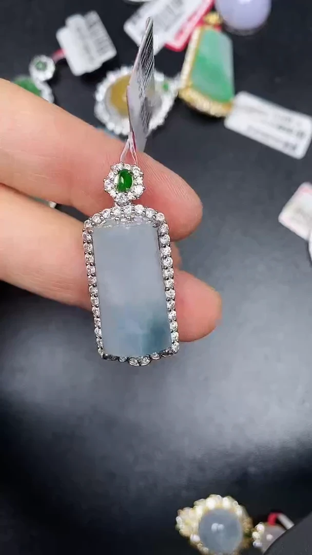 银S925镶嵌戒指翡翠3470